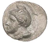 Athena on a stater of Velia