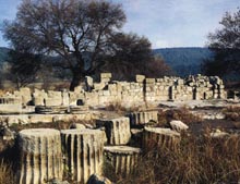 Ruins of temple near Pyrrha