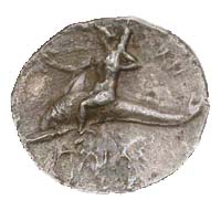Taras riding dolphin, 3rd c. BC silver stater