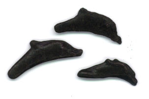 Ancient Olbian dolphin coins